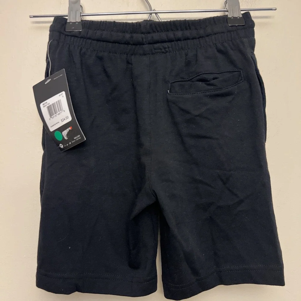Nike boys sweat‎ shorts, size 5-6, black NWT